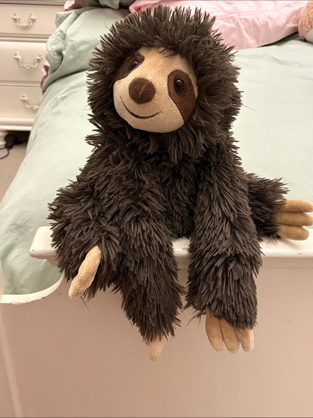 Plush Sloth Stuffed Animal - Soft Brown & Tan